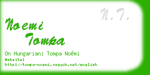 noemi tompa business card